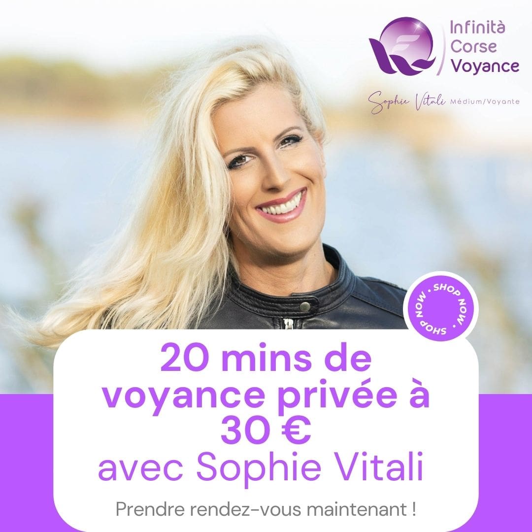Sophie Vitali médium à seulement 30 € les 20 minutes de consultation de voyance en privé